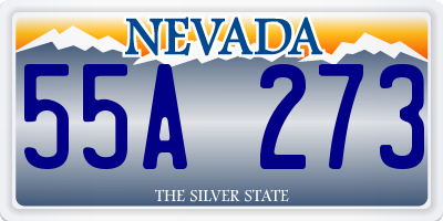 NV license plate 55A273