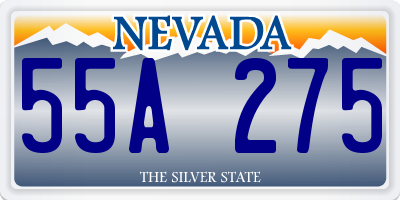 NV license plate 55A275