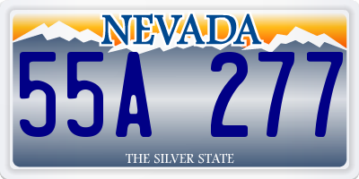 NV license plate 55A277