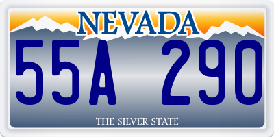 NV license plate 55A290