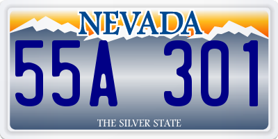 NV license plate 55A301