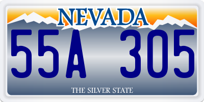 NV license plate 55A305