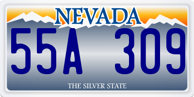 NV license plate 55A309