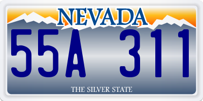 NV license plate 55A311