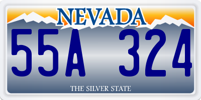 NV license plate 55A324