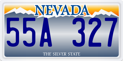 NV license plate 55A327