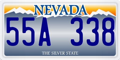 NV license plate 55A338