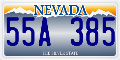 NV license plate 55A385