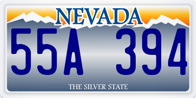 NV license plate 55A394