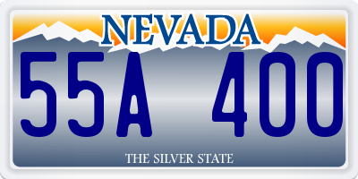 NV license plate 55A400