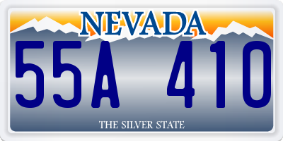 NV license plate 55A410