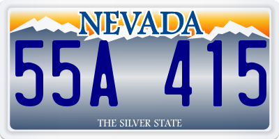 NV license plate 55A415