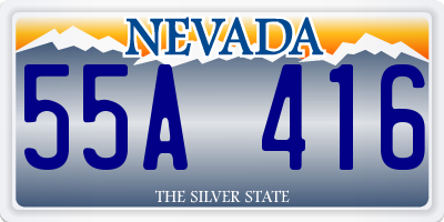 NV license plate 55A416