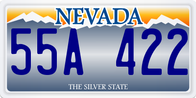 NV license plate 55A422