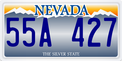 NV license plate 55A427