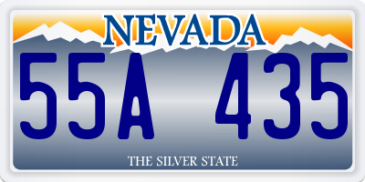NV license plate 55A435