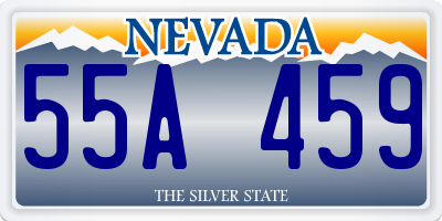 NV license plate 55A459