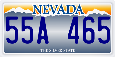 NV license plate 55A465