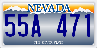 NV license plate 55A471