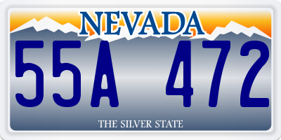NV license plate 55A472