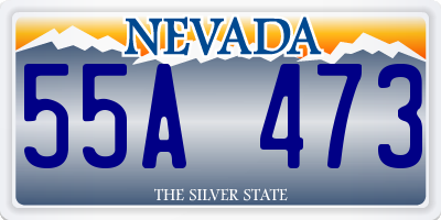 NV license plate 55A473
