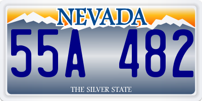 NV license plate 55A482