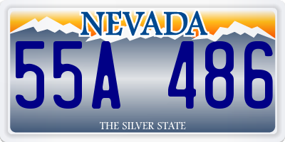 NV license plate 55A486