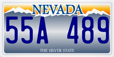 NV license plate 55A489