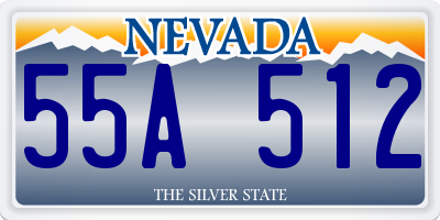 NV license plate 55A512