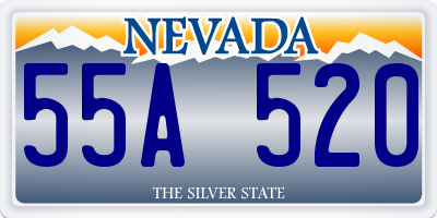 NV license plate 55A520