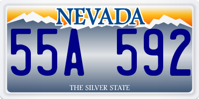 NV license plate 55A592