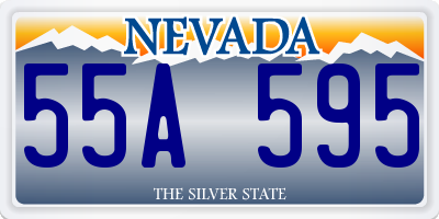 NV license plate 55A595