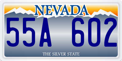 NV license plate 55A602
