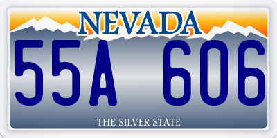 NV license plate 55A606