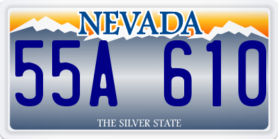 NV license plate 55A610