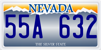 NV license plate 55A632