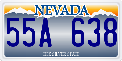 NV license plate 55A638