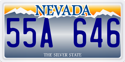 NV license plate 55A646