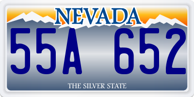 NV license plate 55A652