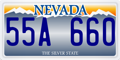 NV license plate 55A660