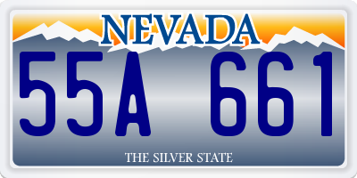 NV license plate 55A661