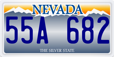 NV license plate 55A682
