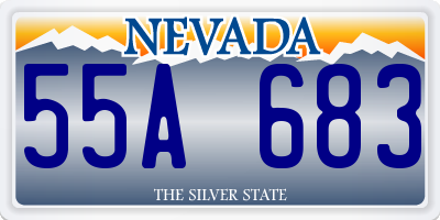NV license plate 55A683