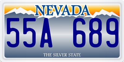 NV license plate 55A689
