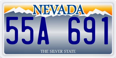 NV license plate 55A691