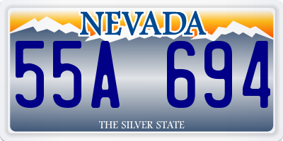 NV license plate 55A694