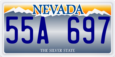 NV license plate 55A697