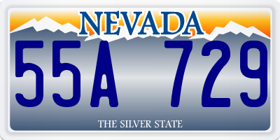 NV license plate 55A729