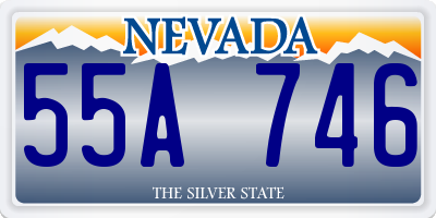 NV license plate 55A746