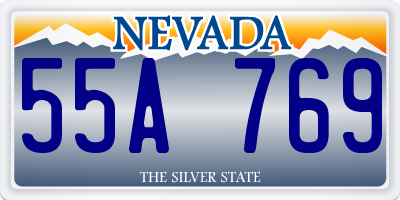 NV license plate 55A769